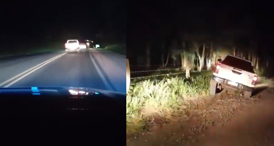  PRF recupera picape clonada após perseguição na BR-280