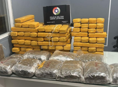  BR-280 – PM apreende 65kg de drogas