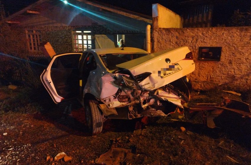  Acidente em Serra Alta na noite de domingo