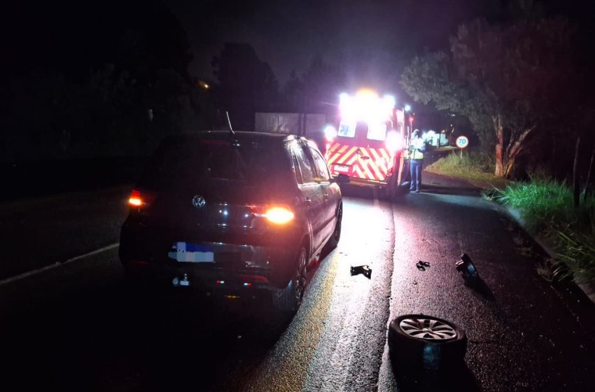  Colisão em barranco no bairro Cruzeiro