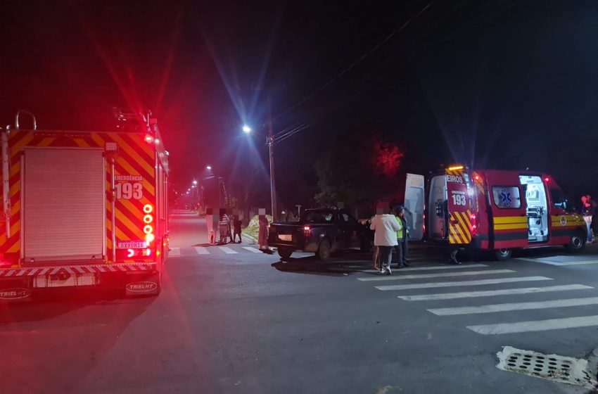  Condutor e carona de moto são encaminhados ao hospital