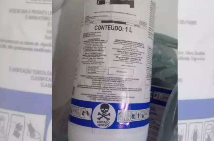  Jovem é intoxicado por veneno usado para eliminar ervas daninhas
