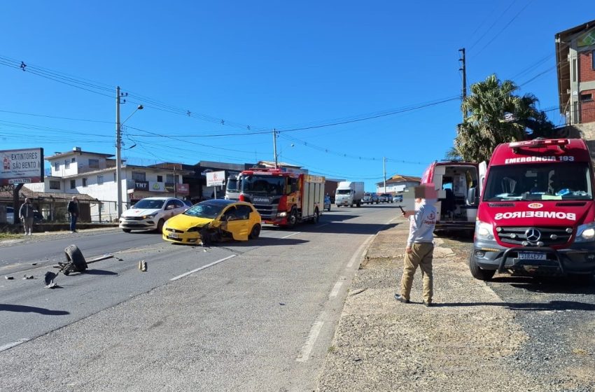  SC-418: acidente nas proximidades da Univille