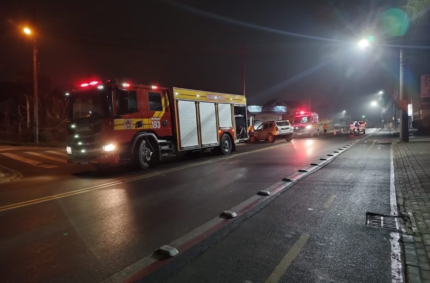  Batida em poste na Wunderwald