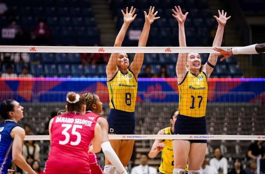  VÔLEI: Brasileiras sofrem, mas viram sobre a França