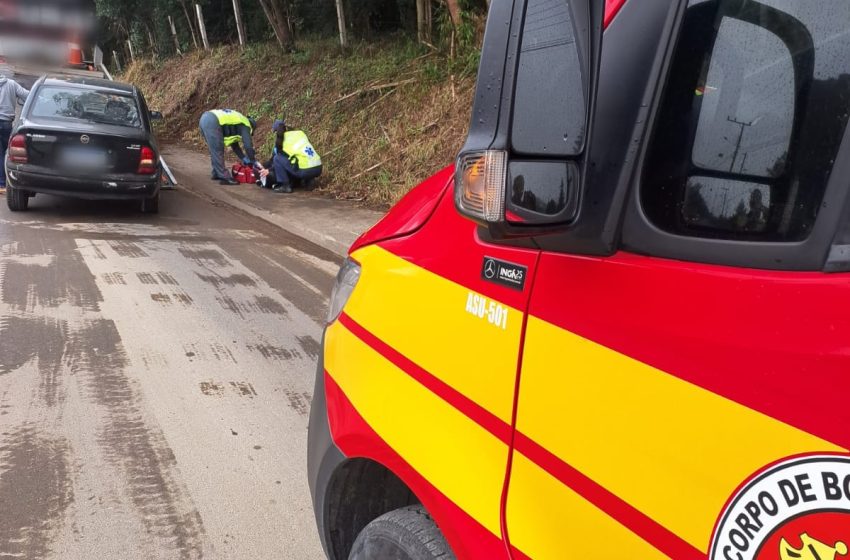  Colisão em barranco no bairro Centenário