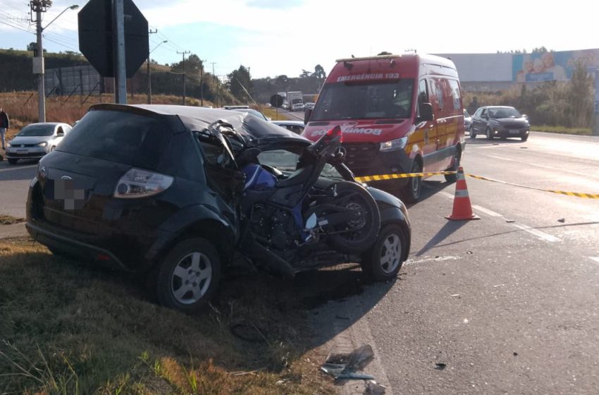  Duas mortes em acidente na SC-418