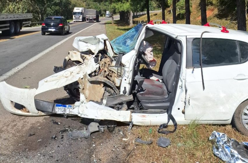  DUAS MORTES: acidente na BR-280 no começo da tarde