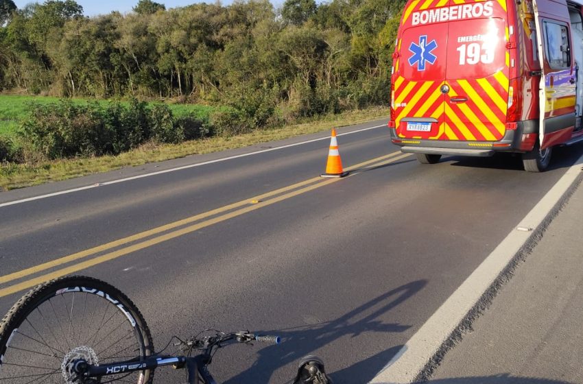  Ciclista morre em acidente na BR-280