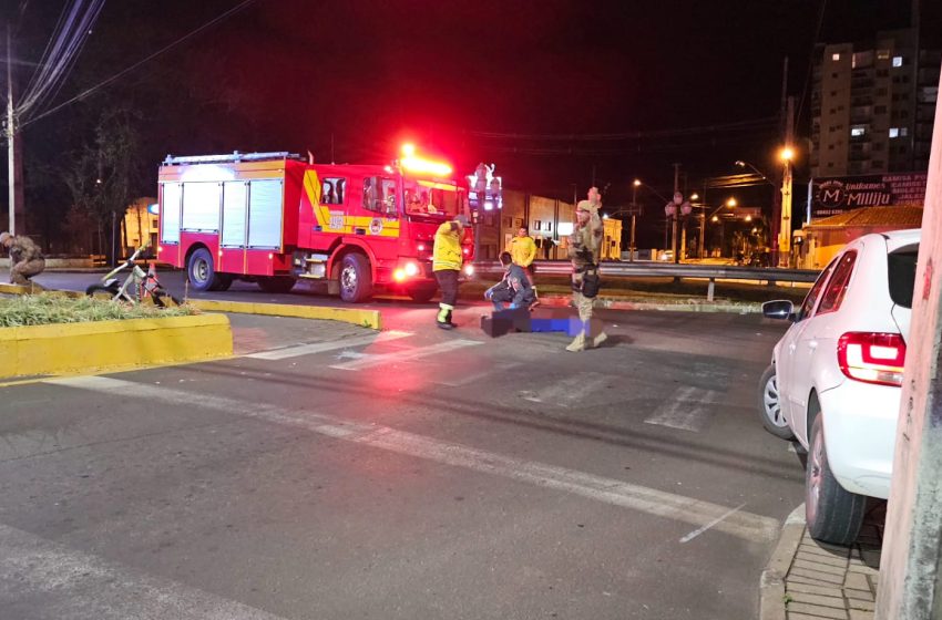  CICLISTA: menor de idade foi atropelado