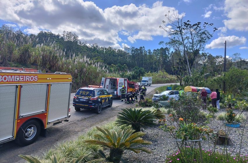  BR – 280: Acidente no Rio Mandioca