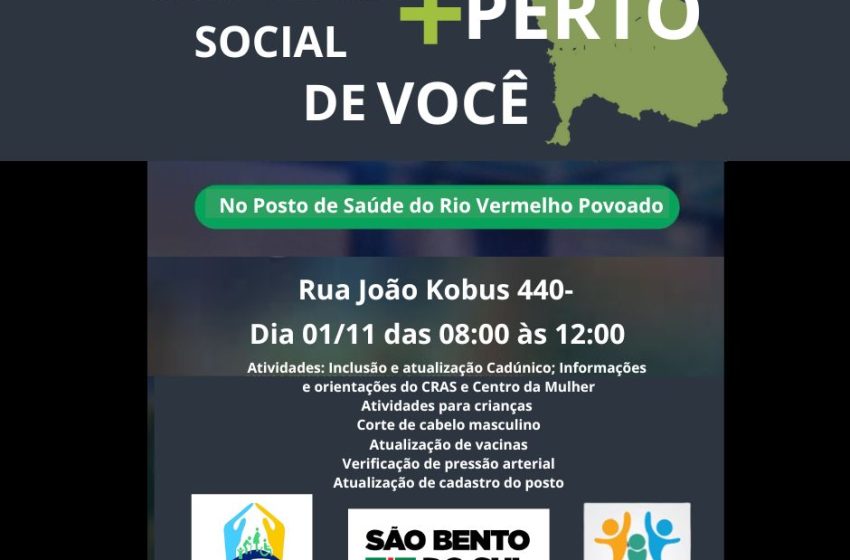  Rio Vermelho Povoado recebe o programa “Assistência Social mais perto de você”
