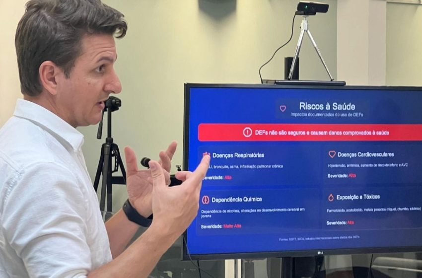  “Pulmão limpo, futuro brilhante”: projeto visa conscientizar sobre os malefícios do ‘vape’