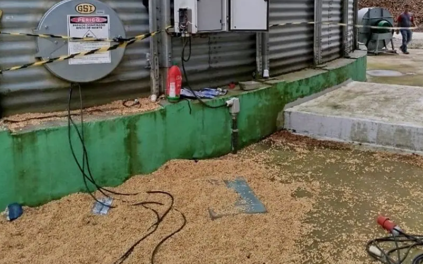  Acidente em silo de soja mata um trabalhador e deixa outro ferido