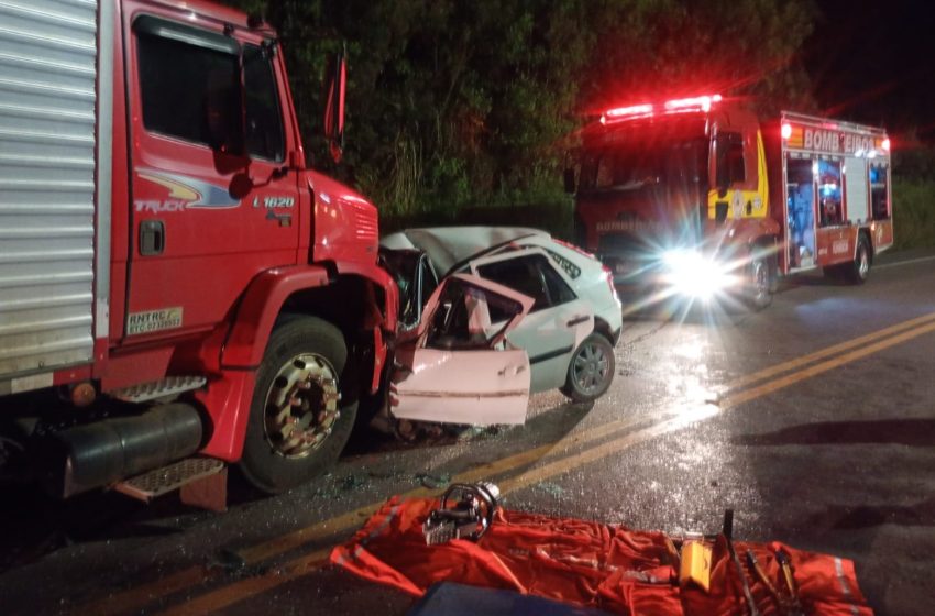  BR-280: acidente deixou uma pessoa em estado grave