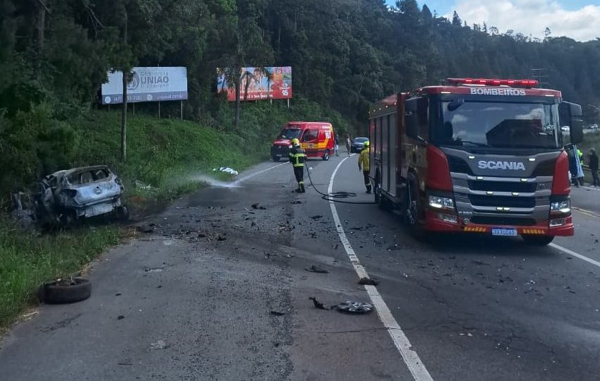  PAI E FILHO: identificadas vítimas de acidente na SC-418