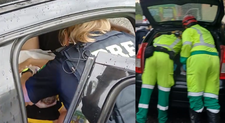  PRF realiza parto de emergência às margens da BR-101