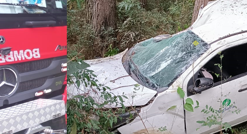  Jovem é encaminhado ao hospital após acidente