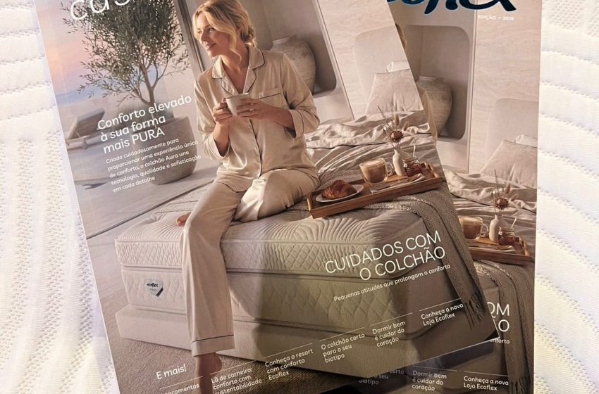  Ecoflex lança revista que conecta conforto, arquitetura e qualidade do sono