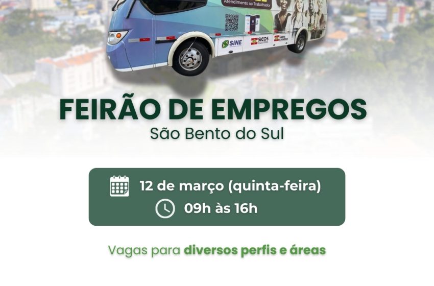  ATENÇÃO: 1º feirão de emprego de 2026 será realizado em março