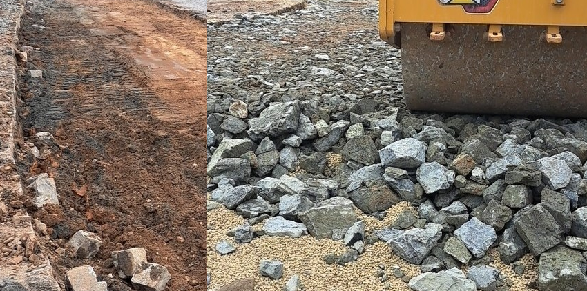  Obras na Mathias Nossol avançam em Serra Alta