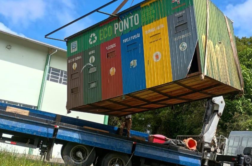  Ecoponto que serviu de piloto para projeto de reciclagem é removido