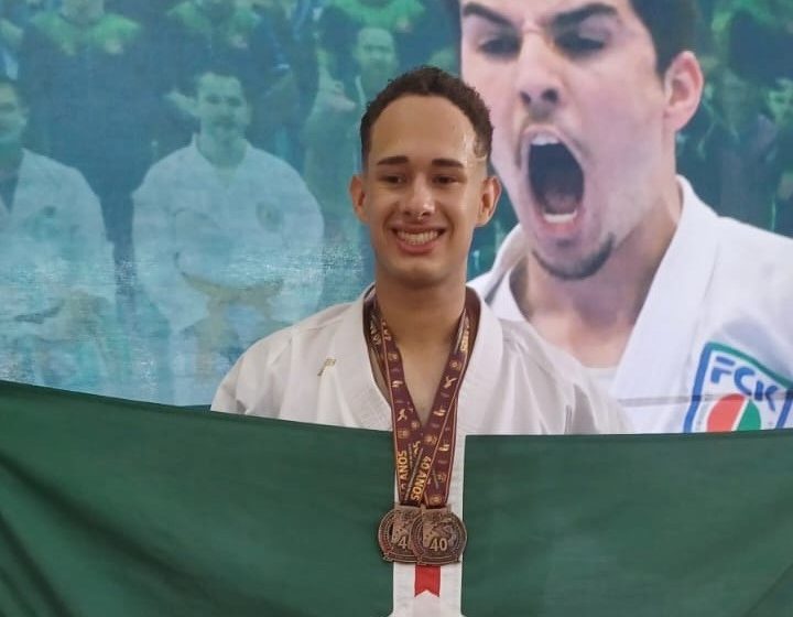  Atleta de São Bento conquista duas medalhas no Estadual de Karatê