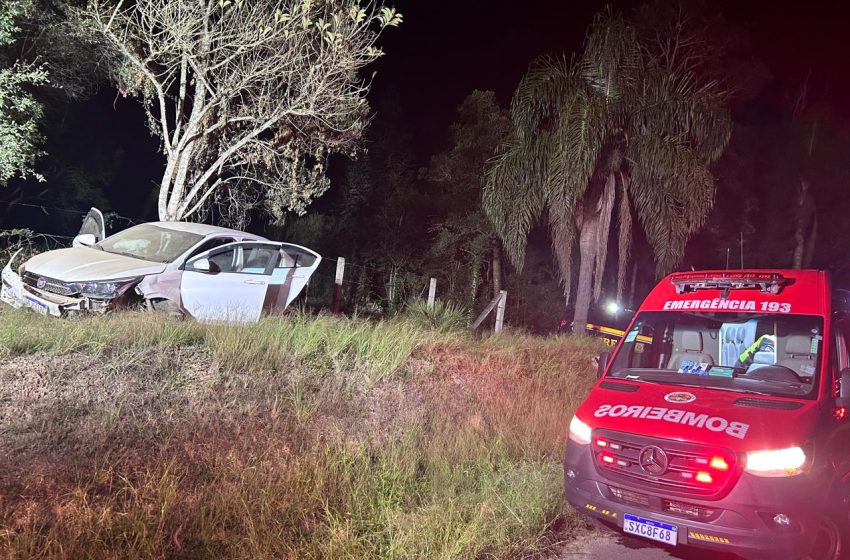  Colisão envolve veículo em fuga na BR-280