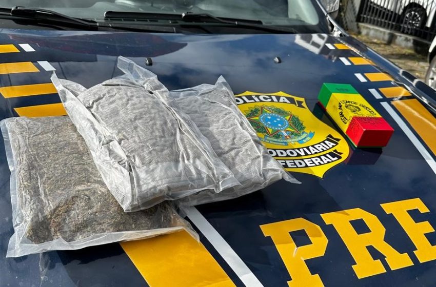  “Supermaconha” escondida em compartimento falso de mala é apreendida pela PRF