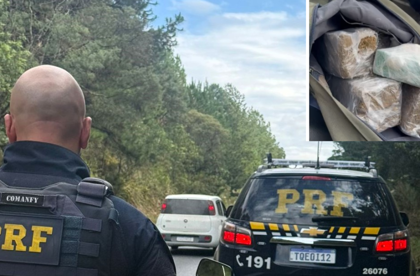  Casal é preso com drogas escondidas em mochila