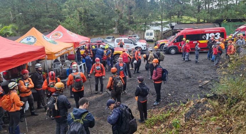  Força-tarefa com 63 pessoas mantém buscas por desaparecido no Morro Pelado