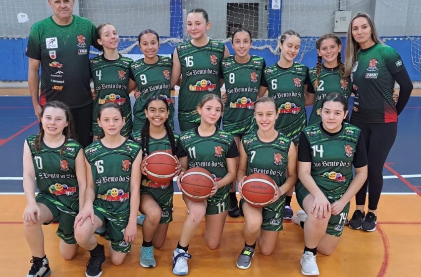  Sub 13 de basquete feminino estreia com vitória no Estadual