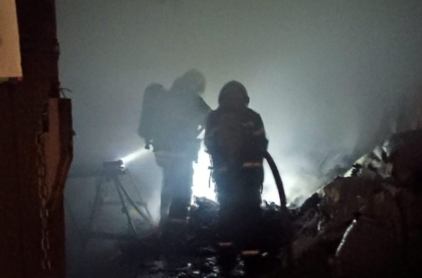  Incêndio destrói 4,5 toneladas de fumo
