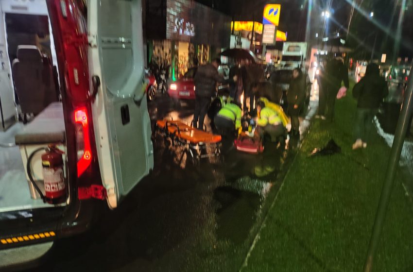  Ciclista é encaminhado ao hospital com suspeita de TCE