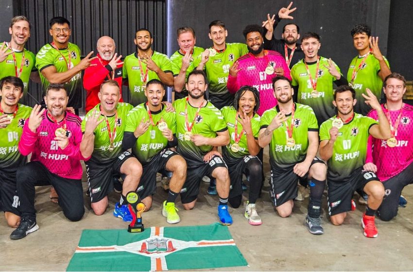  São Bento do Sul conquista tricampeonato da Liga Catarinense de Handebol Adulto Masculino